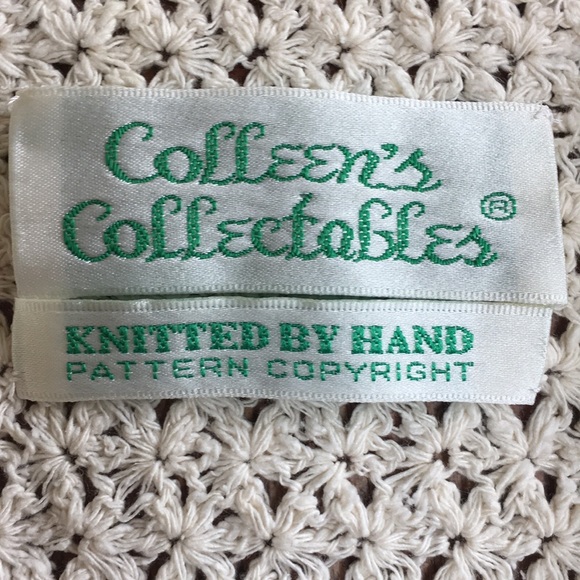 Colleen’s Collectables Hand Knit Short Sleeve Cardigan Sweater - Picture 8 of 8